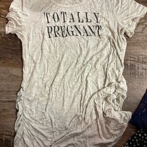 Women's Cream Maternity Top